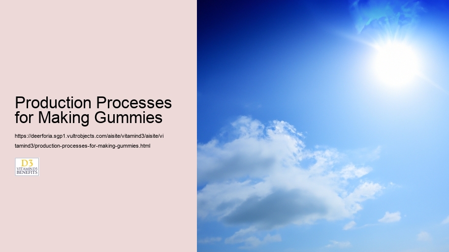 Production Processes for Making Gummies