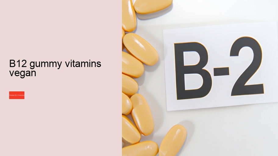b12 gummy vitamins vegan