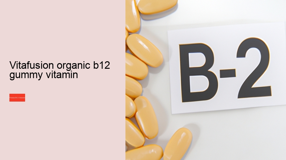 vitafusion organic b12 gummy vitamin