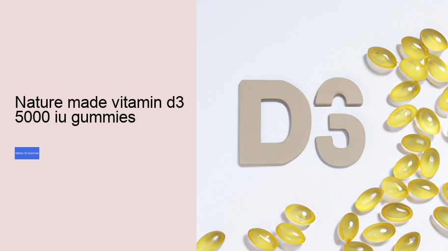 nature made vitamin d3 5000 iu gummies